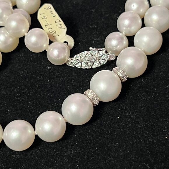 Natural South Sea Pearl Diamond Necklace 14k Gold 11 mm Certified $15,950 221248 - Picture 3 of 9